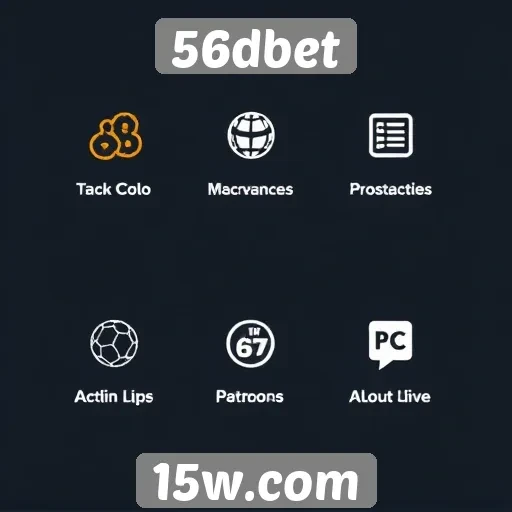 Análise das funcionalidades do site 56dbet