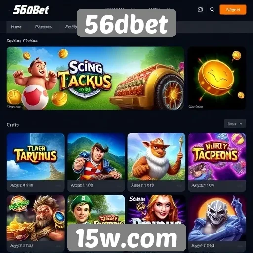 Opções de jogos disponíveis na plataforma 56dbet